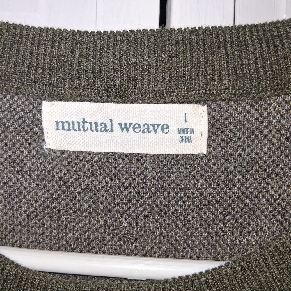 Mutual Weave Men's Camouflage Crewneck Sweater - Picture 2 of 7